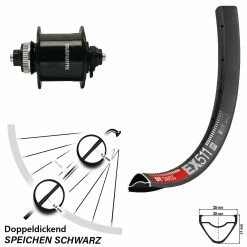 Dt-swiss Vorderrad 27,5 Zoll DT Swiss EX 511 Disc Centerlock Shimano DH-UR700-3D