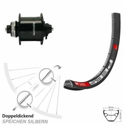 Dt-swiss Vorderrad 26 Zoll DT Swiss 533D Shimano DH-UR700-3D Für Schnellspanner