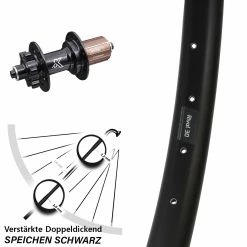 27,5 Zoll Hinterrad KX-M Ryde Rival 30-622 Schnellspanner