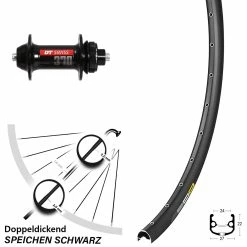 27,5 Zoll Vorderrad Mavic XM 824 DT Swiss 370 Centerlock Schnellspanner