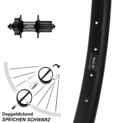 Shimano Deore FH-M525A Ryde Rival 30 Disc Hinteres Rad 29 Zoll 6-Loch