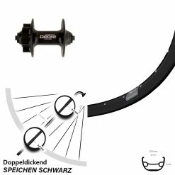 27,5 Zoll Vorderrad Shimano Deore HB-M525 Ryde Rival 21 Für Schnellspanner