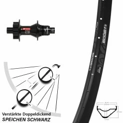 27,5 Zoll Hinteres Rad Ryde Edge M30 OS Mit DT Swiss 370 Sram XD 12x142 Mm