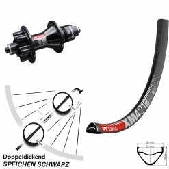 Dt-swiss Hinterrad 29 Zoll XM 421 DT Swiss 370 Disc 6-Loch Schnellspanner 5/135 Mm