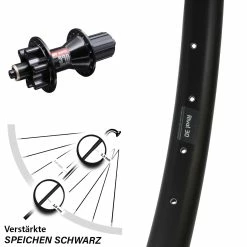 Hinterrad Ryde Rival 30 Disc 29 Zoll DT Swiss 370 6-Loch Nabe 135 Mm