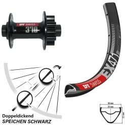 Dt-swiss 370 DT Swiss EX 471 Vorderrad 27,5 Zoll Für Steckachse 15/100 Mm