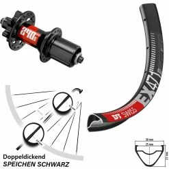 Dt-swiss 29 Zoll Hinterrad DT Swiss 240S EX 471 Für 6-Loch