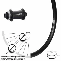 29 Zoll Vorderrad Shimano Deore XT HB-M778 Ryde Andra 29 Steckachse 15/100