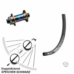 Dt-swiss Vorderrad Road Disc KX-G Nabe Oilslick 12x100 Mm Steckachse DT Swiss RR 421 DB 28 Zoll