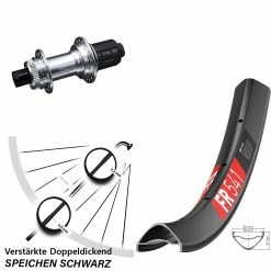 Dt-swiss 27,5 Zoll Hinterrad DT Swiss FR 541 Inklusive KX-GS Centerlock Nabe Steckachse