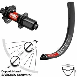 Dt-swiss DT Swiss EX 511-240 Hinterrad 29 Zoll 6-Loch 12x142