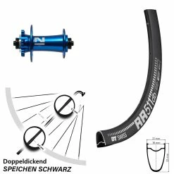 Dt-swiss 28 Zoll Vorderrad DT Swiss RR 511 Novatec D791SB Blau