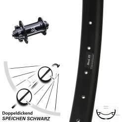 Ryde Rival 35 Disc Vorderrad 27,5+ Zoll Für 6-Loch Nabe KX-M Schnellspanner