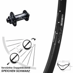 KX-Boost 15x110 Mm Ryde Edge M30 OS Vorderrad 27,5 Zoll Steckachse E-Bike