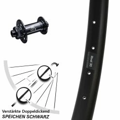 KX-Boost 15x110 Mm Ryde Rival 30 Disc Centerlock Vorderrad 29 Zoll Für Steckachse