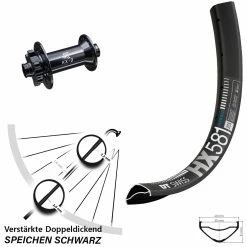 Dt-swiss KX-Boost 15x110DT Swiss HX 581 Vorderrad 27,5+ Zoll E-Bike Breit Verstärkt