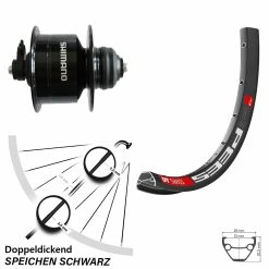 Dt-swiss Nabendynamolaufrad Shimano DH-3D72 DT Swiss 533 D 27,5 Zoll
