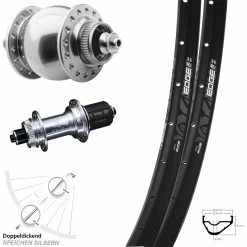 29 Zoll Laufradsatz KX GS Silbern Dynamo SON 28 Centerlock Schnellspanner Ryde Edge M 22