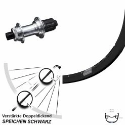 27,5 Zoll Hinterrad KX-GS 12x142 Mm Ryde Rival 23