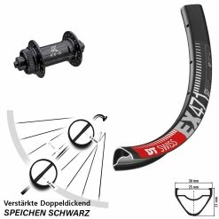 Dt-swiss Verstärktes 27,5 Zoll Vorderrad DT Swiss EX 471 Nabe KX-G Schnellspanner 5x100 Mm