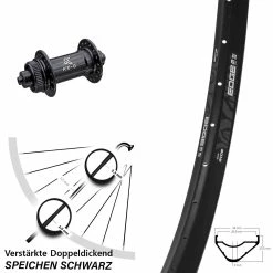 Verstärktes 27,5 Zoll Vorderrad Ryde Edge M30 OS Mit KX-G Schnellspanner 5x100 Nabe