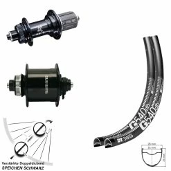 Dt-swiss Laufradsatz Gravel DT Swiss G 540 Dynamo Shimano DH-UR 700-3D KX-GS Centerlock Verstärkt