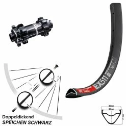 Dt-swiss 29 Zoll Vorderrad MTB Enduro Syntace Boost Straightpull DT Swiss EX 511 Steckachse 6-loch