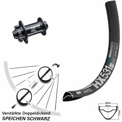 Dt-swiss KX-M Nabe 15x100 Mm DT Swiss HX 531 Vorderrad 29 Zoll Für 6-Loch