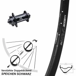 Ryde Edge M30 OS Disc-Vorderrad 27,5 Zoll KX-M Nabe 5x100 Mm Schnellspanner Verstärkt