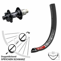 Dt-swiss 27,5 Zoll Hinterrad KX-M Nabe 6-Loch DT Swiss XM 481