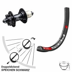Dt-swiss KX-M Hinterrad DT Swiss 533 D 26 Zoll 6-Loch Schnellspanner