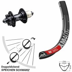 Dt-swiss DT Swiss XM 401 Hinterrad 29 Zoll Mit KX-M 6-loch Nabe Schnellspanner