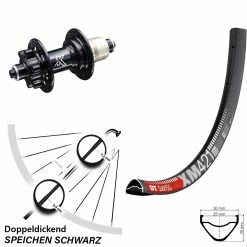 Dt-swiss DT Swiss XM 421 Disc Leichtes Hinterrad 29 Zoll Mit KX-M 6-loch Nabe 5x135 Sram XD