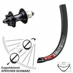 Dt-swiss 27,5 Zoll Hinterrad KX-M Nabe 6-Loch DT Swiss XM 481 Schnellspanner 5x135 Mm