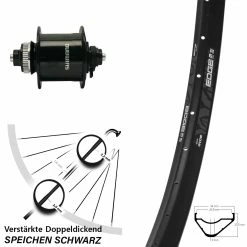 29 Zoll Vorderrad Mit Nabendynamo Ryde Edge M30 OS Shimano DH-UR700 Centerlock