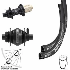 Dt-swiss Laufradsatz Dynamo Shutter PL-7 DT Swiss RR 511 KX-G 100x142 Mm 11-fach
