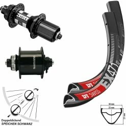 Dt-swiss Laufradsatz 27,5 Zoll Dynamo DH-UR 700 EX 471 DT Swiss 350 Shimano