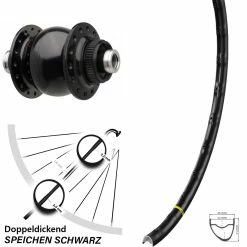 Mavic A 1022 Vorderrad Boost 12x110 Mm SON 28 Disc Centerlock Steckachse
