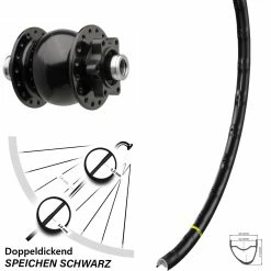 Vorderrad Mavic A 1022 SON 28-12 Boost 110 Mm Disc 6-Loch Steckachse