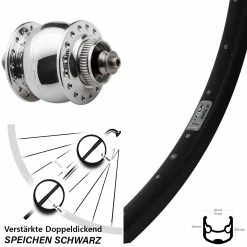 26 Zoll Vorderrad Nabendynamo SON 28 Centerlock Ryde Andra 30 Disc