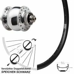 Vorderes Rad Mit Nabendynamo SON 28 Disc Silbern Poliert Ryde Andra 29 27,5 Zoll