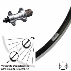 Hinterrad 27,5 Zoll Ryde Andra 35 Felgenbremse KX-T Nabe Verstärkt 5x135 Mm Silbern