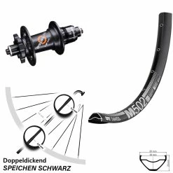 Dt-swiss DT Swiss M502-350 SRAM XD Laufrad 27,5 Zoll 6-Loch