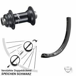 Dt-swiss 27,5 Zoll Laufrad Shimano Deore XT HB-M8110 DT Swiss M 462 Für Steckachse