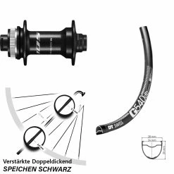 Dt-swiss DT Swiss G 540 Disc-Vorderrad 27,5 Zoll Mit Shimano 105 HB-R7070 Nabe Steckachse