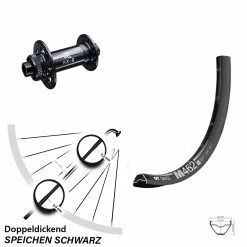 Dt-swiss 27,5 Zoll Vorderrad DT Swiss M 462 Mit KX-Boost 15x110 Mm Nabe