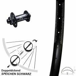 Exal BE34+ Leichtes Vorderrad 27,5+ Zoll Mit KX-Boost Centerlock Nabe 15x110 Mm