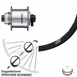 Shimano DH-UR708 Ryde Rival 21 Vorderrad 27,5 Zoll 15x100