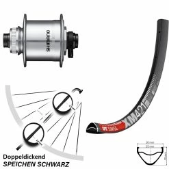 Dt-swiss Shimano DH-UR708 DT Swiss XM 421 Vorderrad 29 Zoll