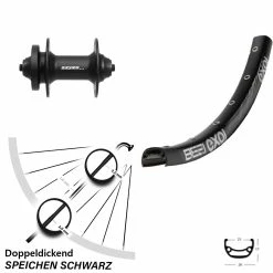 26 Zoll Laufrad Formula DC-21 Exal BE 21 6-Loch